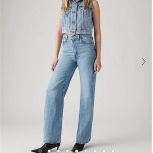 Levi Ribcage Wide Leg Jeans